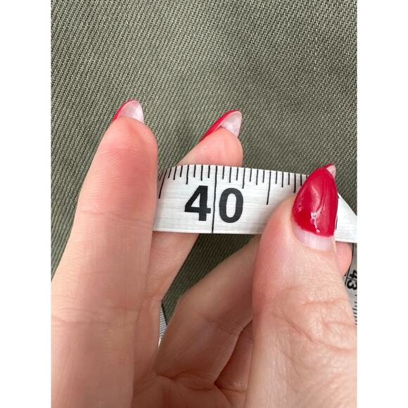 American Eagle Skirt Womens 18 Olive Green Mini Button Denim - Picture 7 of 7